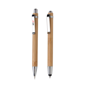 Parure stylo-stylet et portemine en bambou Bamboudo