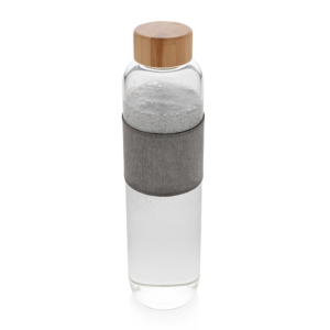 Bouteille en verre et bambou Impact 750 mL