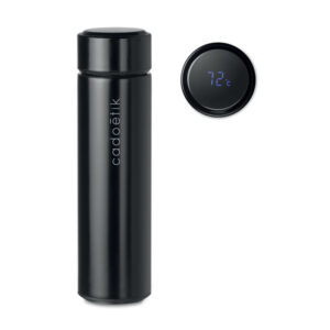Bouteille isotherme en inox avec indicateur de température et infuseur à thé Pole