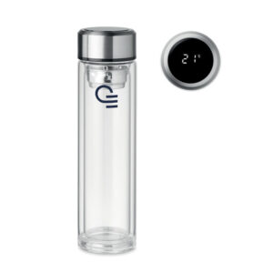 Bouteille isotherme en verre Pole Glass 390 mL