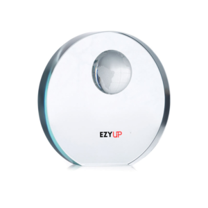 Trophée globe en verre Mondal