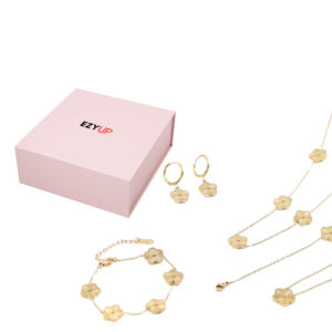 Ensemble de Bijoux de Maternité en Acier Inoxydable Plaqué Or pour Femme